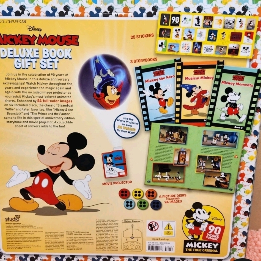 Disney Mickey Mouse Deluxe Book Gift Set - Multicolor - Picture 4 of 7